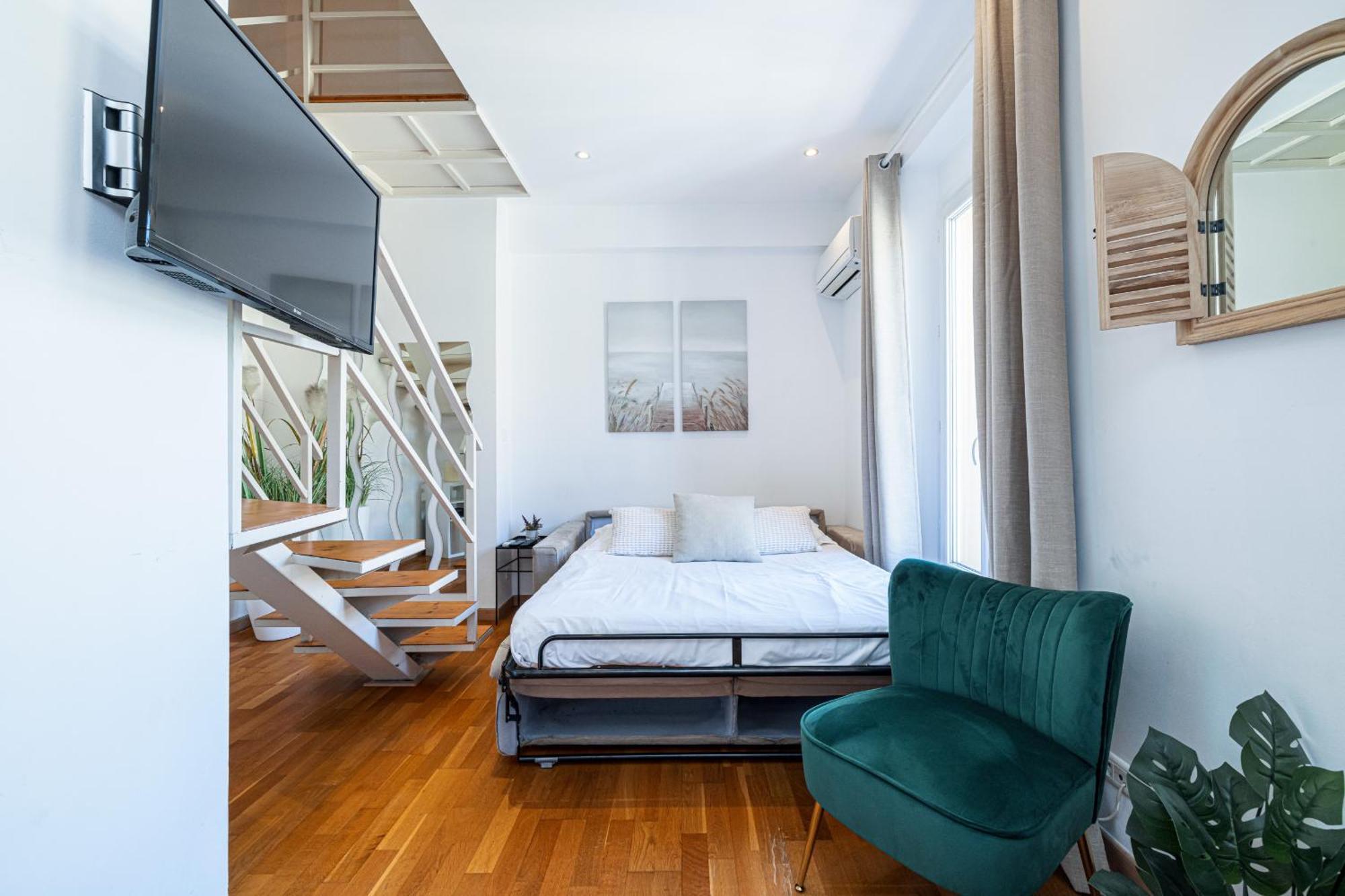 Apartament Massena Street - 1 Bdr Duplex With Ac & Parking Nicea Zewnętrze zdjęcie
