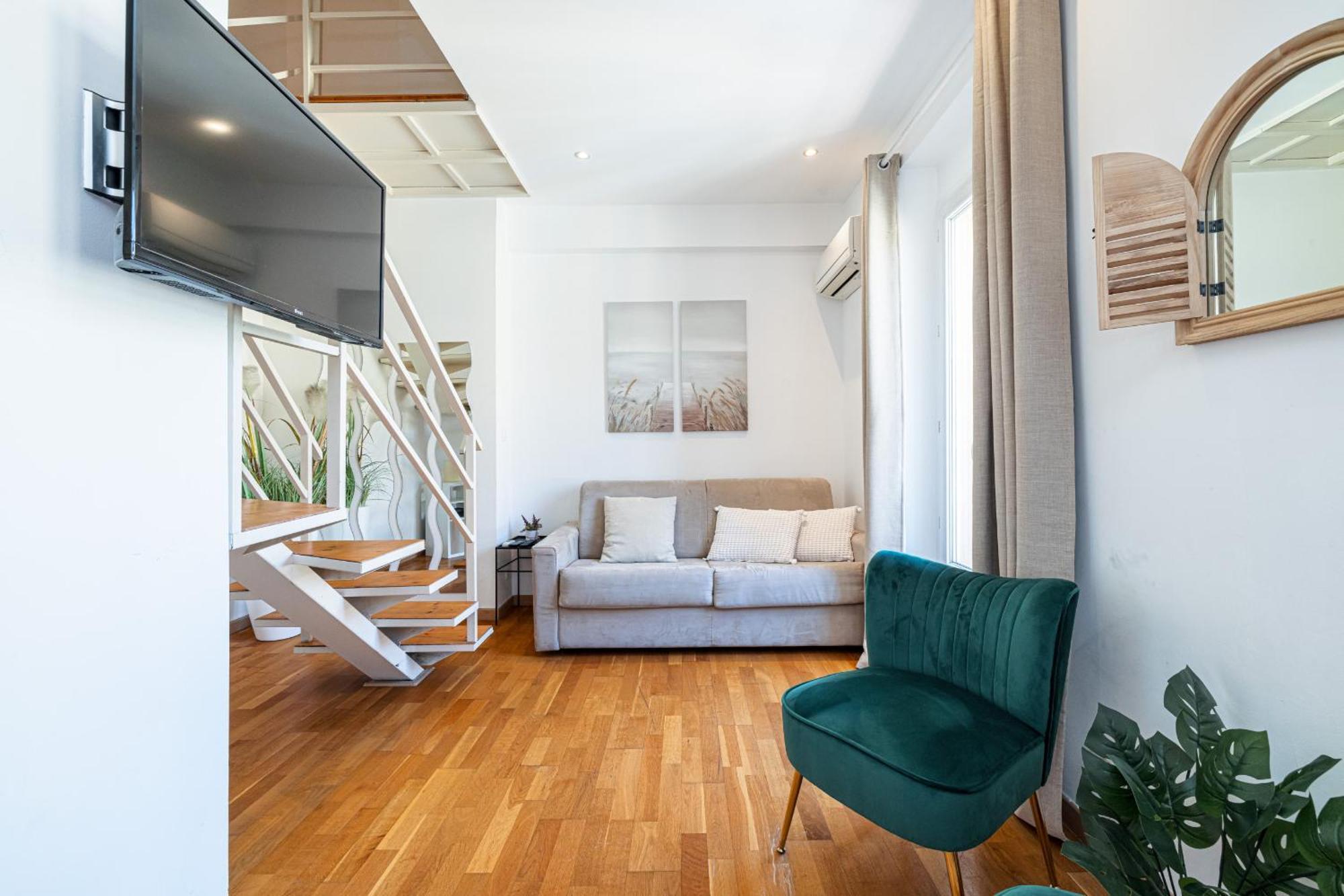Apartament Massena Street - 1 Bdr Duplex With Ac & Parking Nicea Zewnętrze zdjęcie