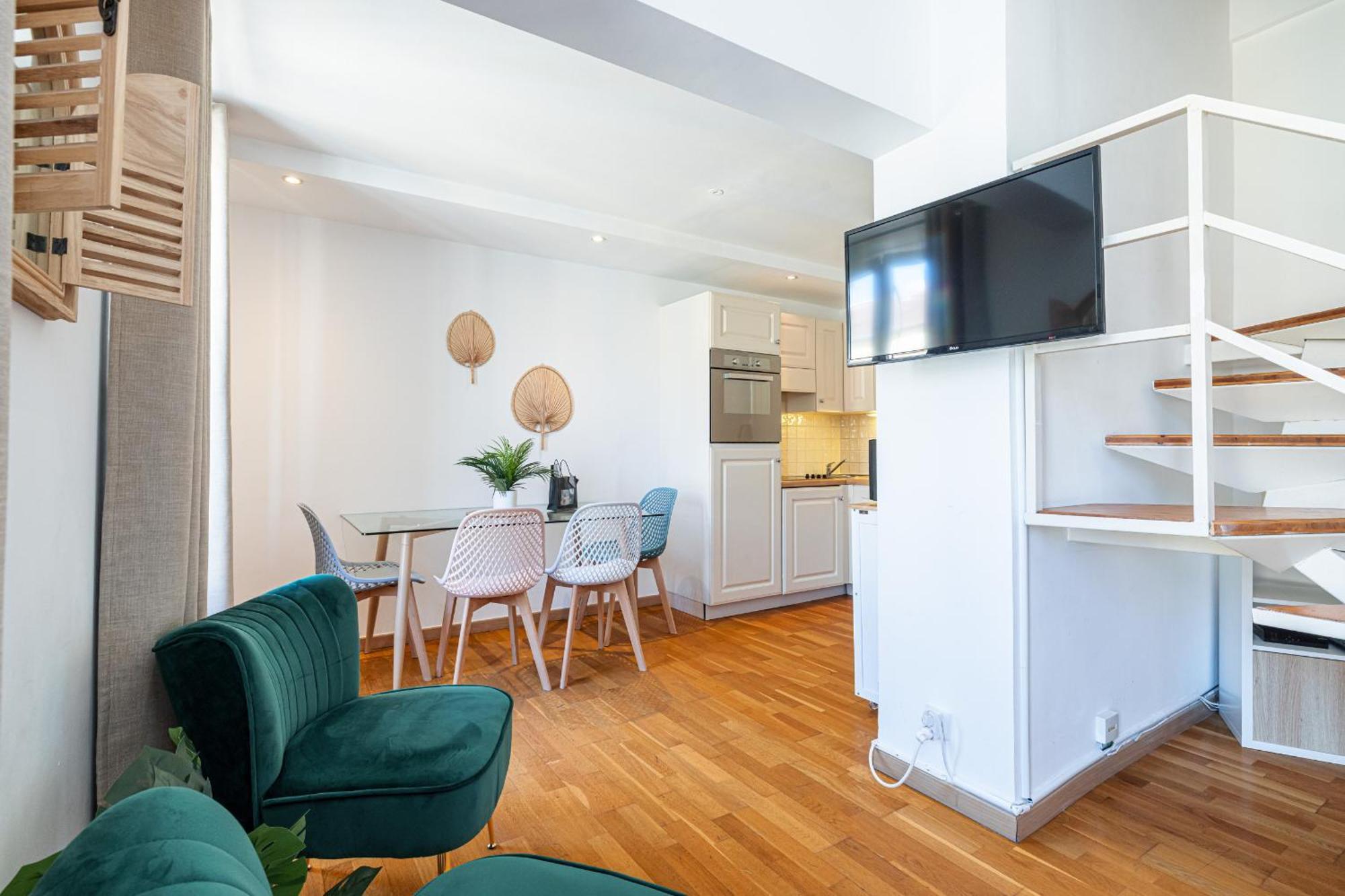 Apartament Massena Street - 1 Bdr Duplex With Ac & Parking Nicea Zewnętrze zdjęcie